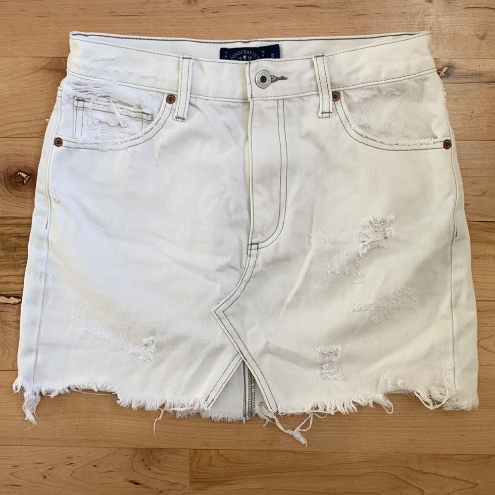 Lucky Brand White Denim Skirt
